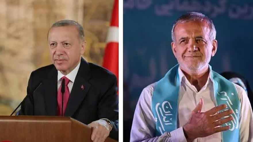 Iranian president praises Erdogan's stance against Israeli aggression