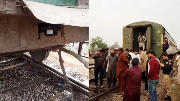 قراقرم ایکسپریس خانیوال جنکشن کے قریب 2 حصوں میں تقسیم