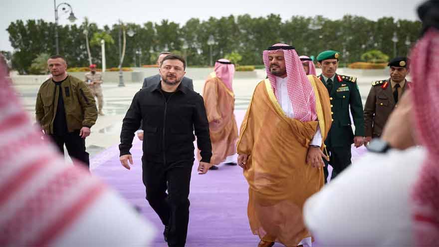 Ukraine's Zelenskiy arrives in Saudi Arabia for 'important meetings'