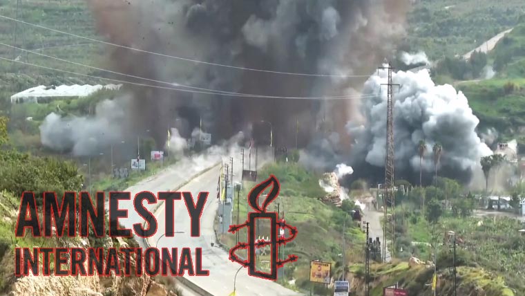 لبنان میں شہری زندگی تباہ، دنیا اسرائیلی دھمکیوں پر خاموش نہ رہے: ایمنسٹی انٹرنیشنل