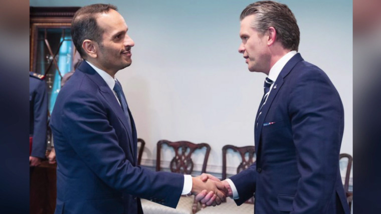 قطری وزیراعظم کی امریکی وزیر دفاع سے ملاقات، قریبی سٹریٹجک تعلقات پر تبادلہ خیال