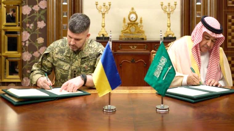 امریکا ایران جنگ: یوکرین اور سعودیہ کے درمیان دفاعی تعاون کے معاہدے پر دستخط