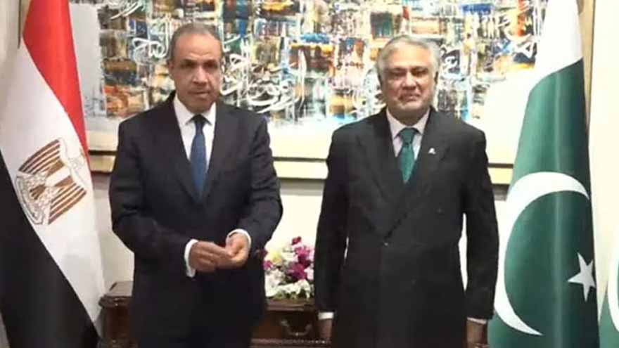 Dar, Egyptian FM hold talks on evolving regional dynamics