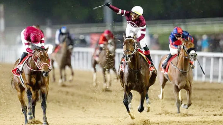 دبئی ورلڈ کپ کا 30 واں ایڈیشن امریکی گھوڑے میگنیٹیوڈ نے جیت لیا