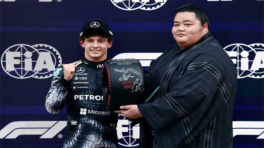 Kimi Antonelli leads 1-2 Mercedes qualifying for Japanese Grand Prix