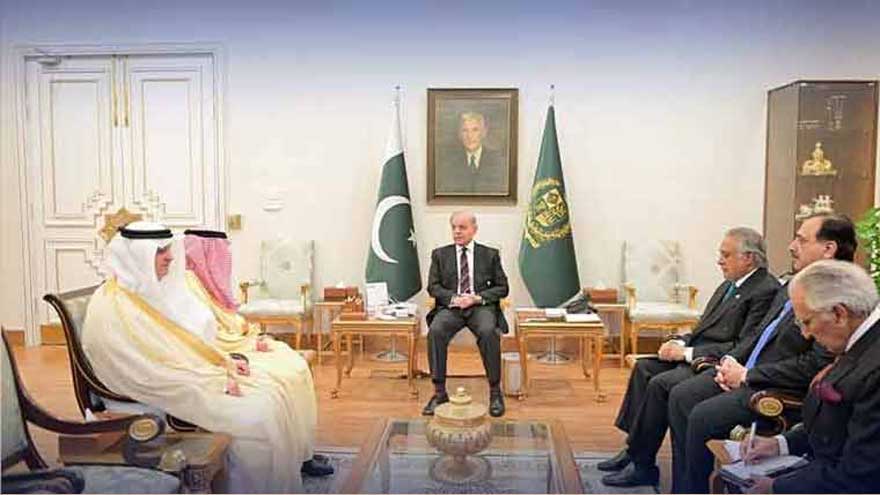 PM Shehbaz Sharif meets Saudi FM Faisal bin Farhan