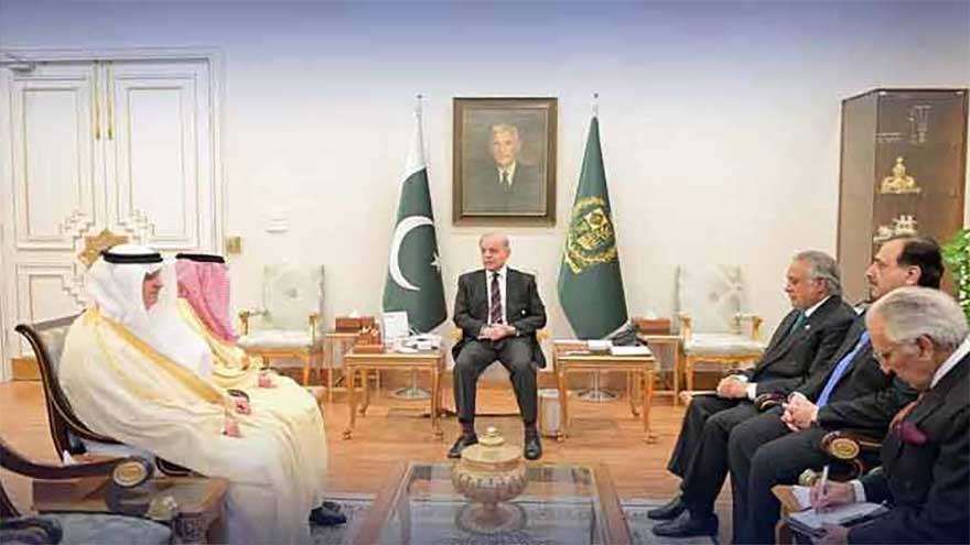 Saudi Foreign Minister meets Prime Minister Sharif, stresses regional peace and stability