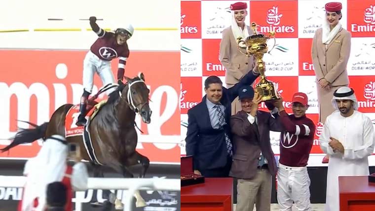 دبئی میں عالمی گھڑ سواری کا مقابلہ امریکی گھوڑے نے جیت لیا