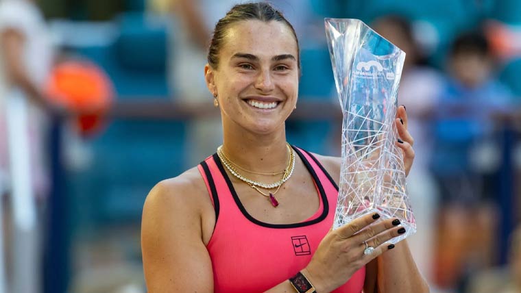 آرینا سبالینکا نے مسلسل دوسری بار میامی اوپن ٹائٹل اپنے نام کرلیا