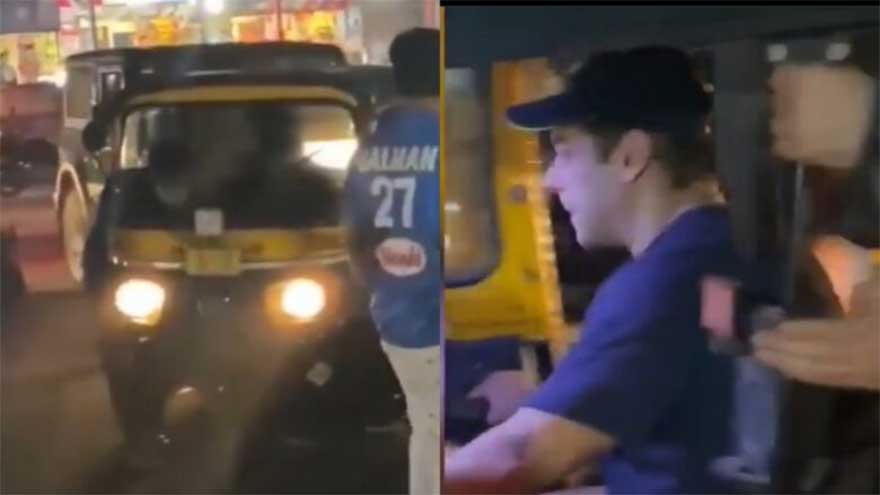 Salman Khan drives auto; video goes viral