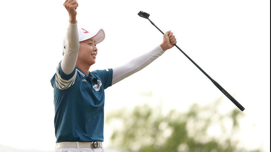 Defending champ Kim Hyo-joo holds off Korda to win LPGA Ford Championship