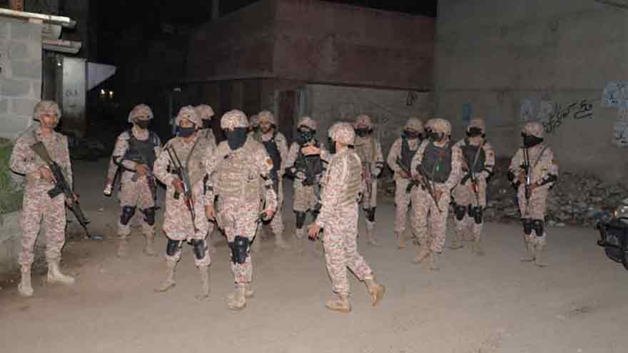 Rangers arrest three suspects in Karachi over street crimes, drugs and illegal weapons