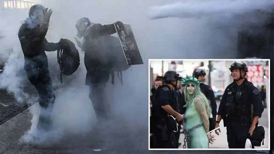 'No Kings' protests escalate in US, dozens arrested after clashes