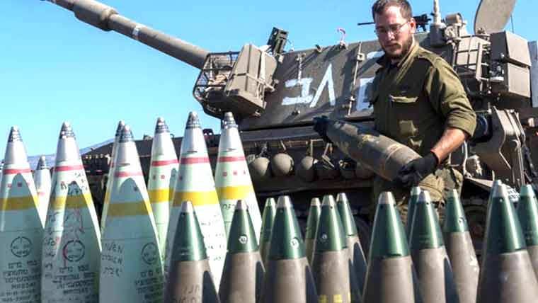 امریکا سے 6 ہزار500 ٹن گولہ بارود، فوجی سازو سامان اسرائیل پہنچنے کی تصدیق