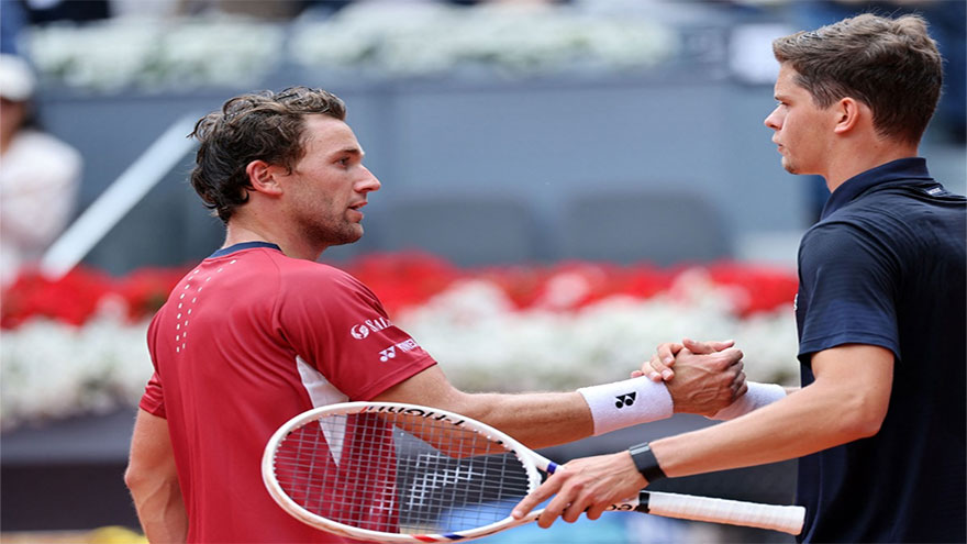 Ruud's Madrid title defence ended by Blockx, Andreeva into final