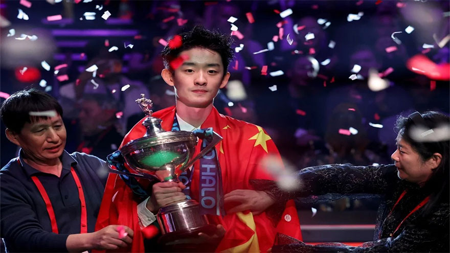 China's Wu Yize wins World Snooker Championship for first time