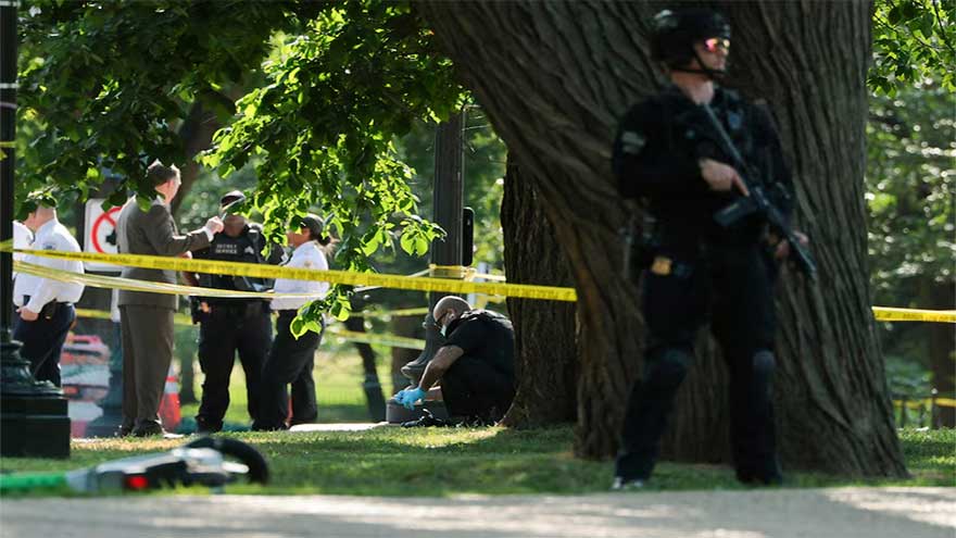Secret Service exchange gunfire with armed suspect before Vance transited through