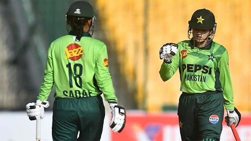 Pakistan women set massive 344-run target after centuries by Sadaf, Gull