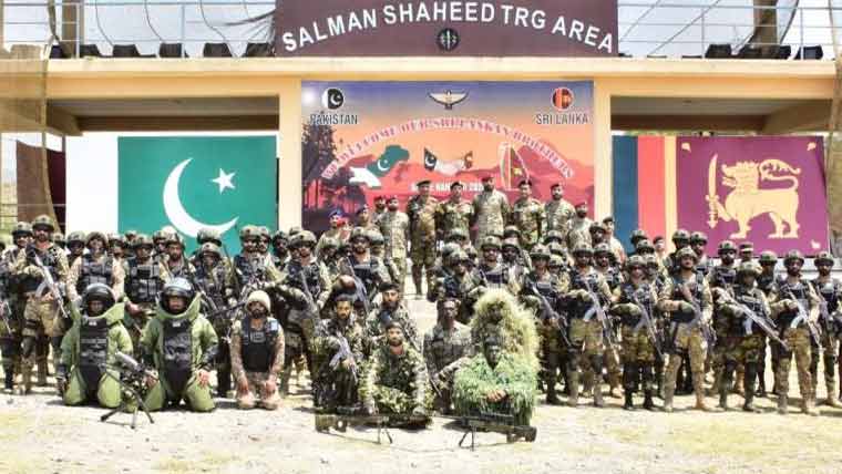 پاکستان اور سری لنکا کی مشترکہ انسدادِ دہشتگردی مشق 