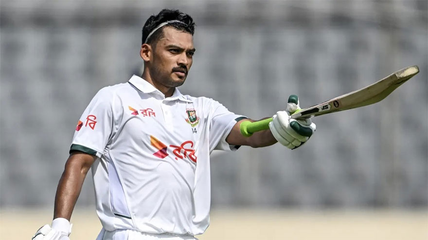 Shanto walks down the track to extend hot streak in Test cricket