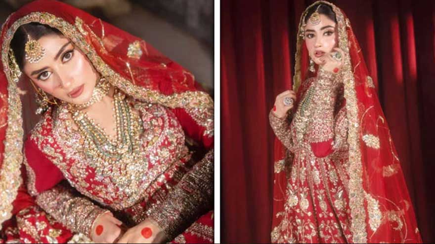 Sajal Aly stuns fans with bridal photoshoot