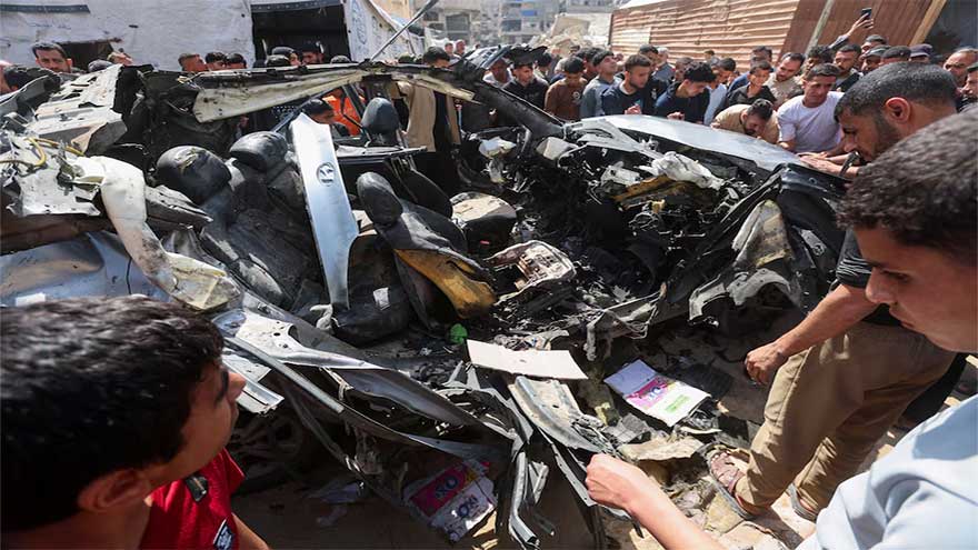 Israeli strikes kill three people in Gaza, medics say, testing fragile ceasefire