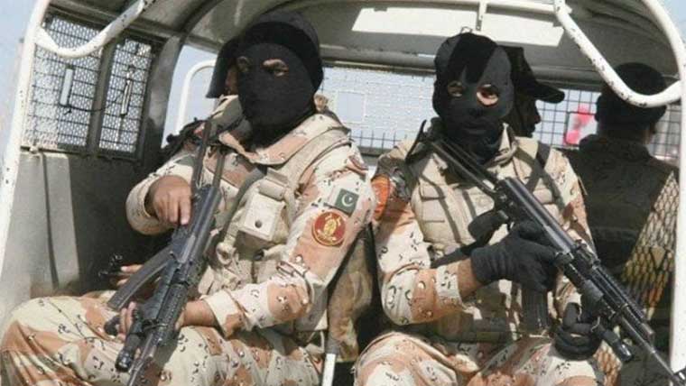 کراچی: خفیہ اطلاعات پر رینجرز کا چھاپہ، 5ملزمان گرفتار