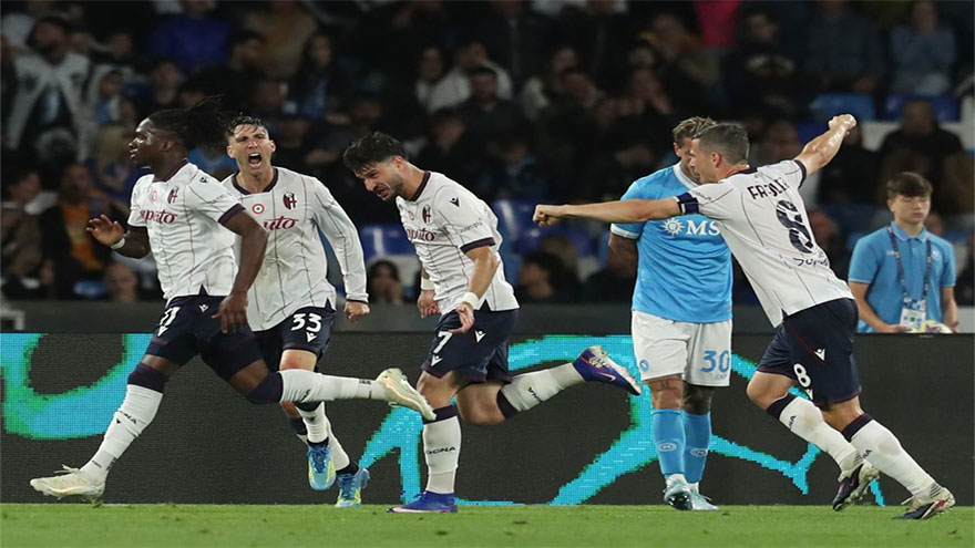 Napoli's Champions League spot in balance after last-gasp Bologna defeat
