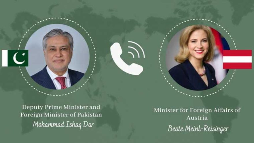 Pakistan, Austria discuss regional tensions as Ishaq Dar vows continued Iran-US mediation