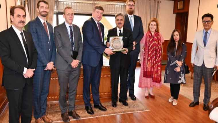 چیف جسٹس سے یورپی یونین کے وفد کی ملاقات ،عدالتی اصلاحات پر تبادلہ خیال