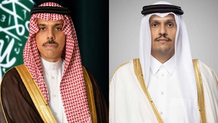قطری و سعودی وزرائے خارجہ کا رابطہ، خطے کی تازہ صورتحال پر گفتگو