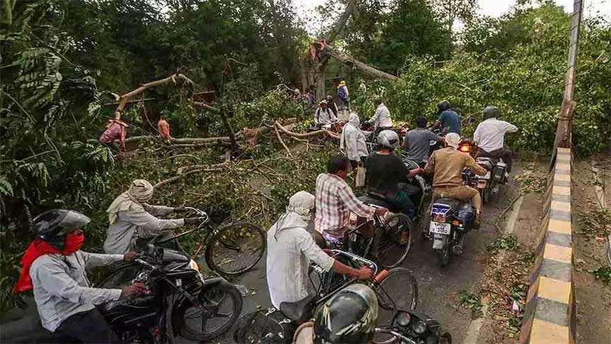 Nearly 90 killed as storm lashes India's most populous state of Uttar Pradesh