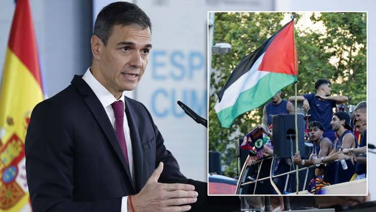 فلسطینی پرچم لہرانے پر ہسپانوی وزیراعظم کا فٹبالر یامال پر فخر کا اظہار