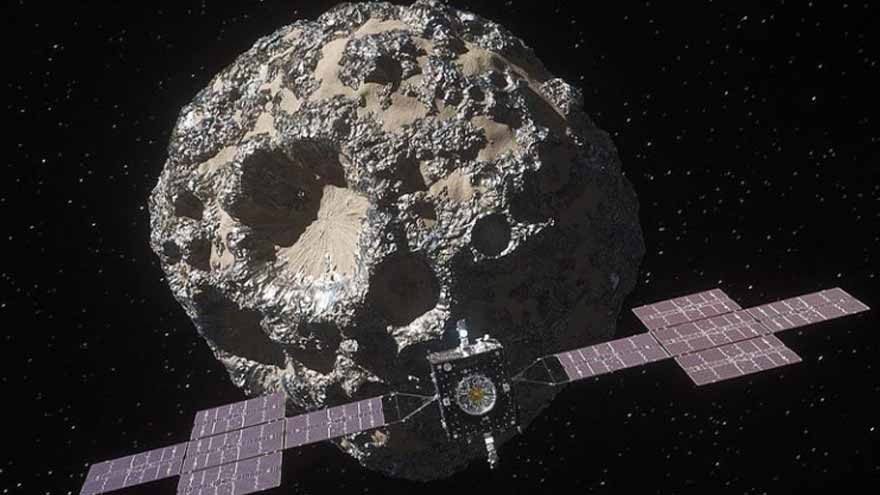 NASA's Psyche spacecraft buzzing Mars on its way to a rare metal asteroid