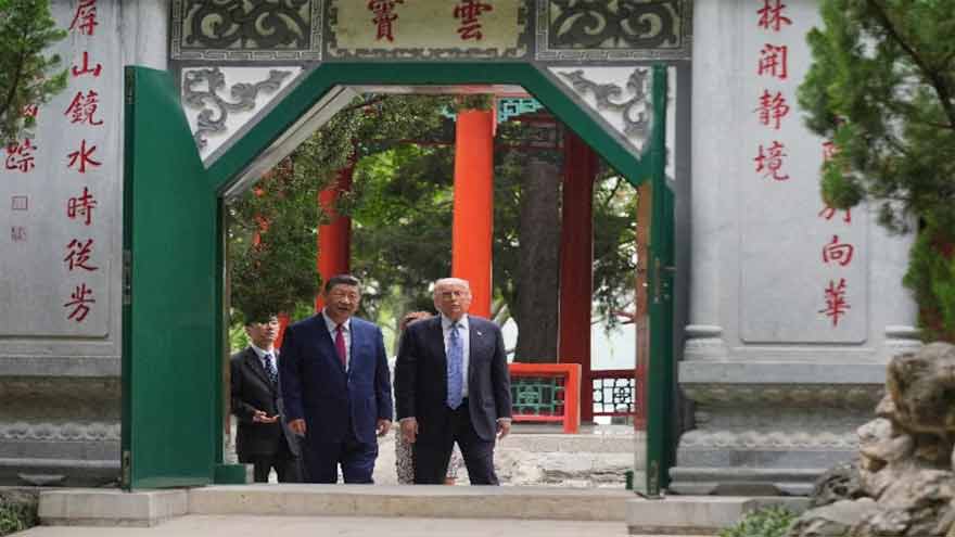 Xi gives Trump rare tour of secret garden at heart of Chinese government