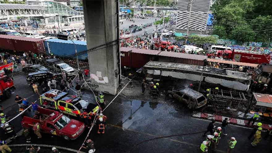 Train driver charged after deadly crash in Thailand