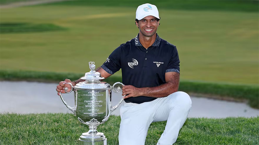 Rai wins first major at PGA with back-nine birdie blitz