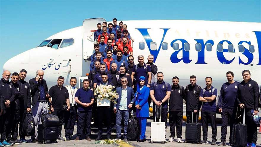 Iran World Cup squad lands in south Turkey for training