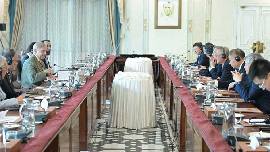 PM Shehbaz meets Chinese delegation in Islamabad to mark 75th anniversary of bilateral ties
