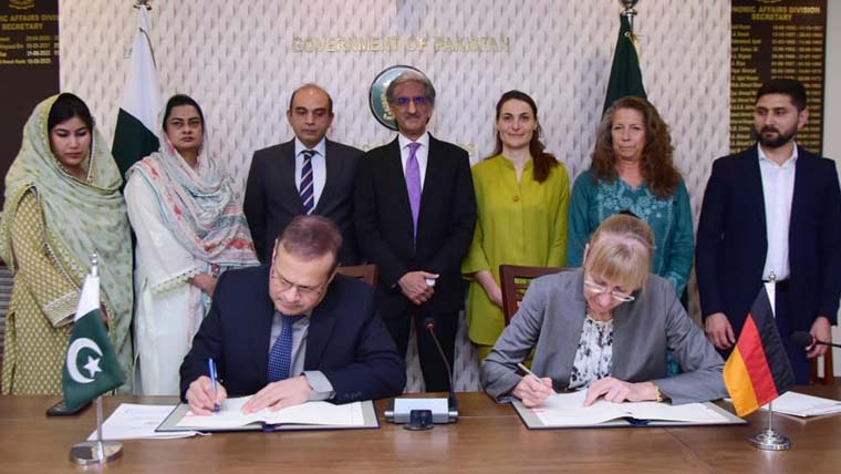 پاکستان اور جرمنی کے 40.5 ملین یورو کے تکنیکی تعاون کے معاہدے پر دستخط