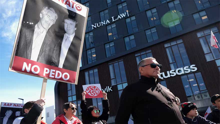 Greenlanders demonstrate against Trump as US diplomats open new consulate