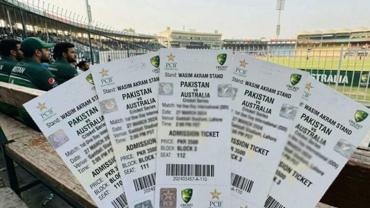 پاک آسٹریلیا ون ڈے سیریز، ٹکٹس کی فروخت کا آج سے آغاز