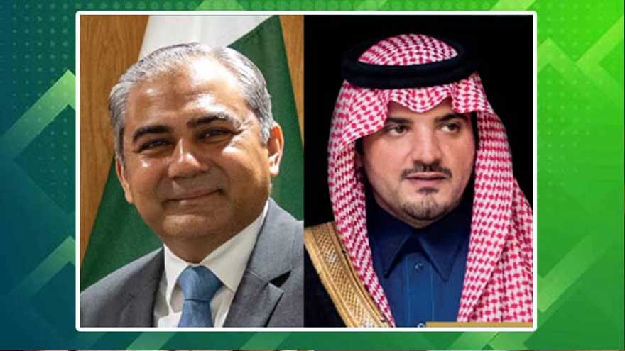 Interior Minister Naqvi discusses security ties with Saudi counterpart