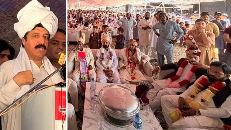 120 مستحق جوڑوں کی اجتماعی شادی کی شاندار اور پروقار تقریب