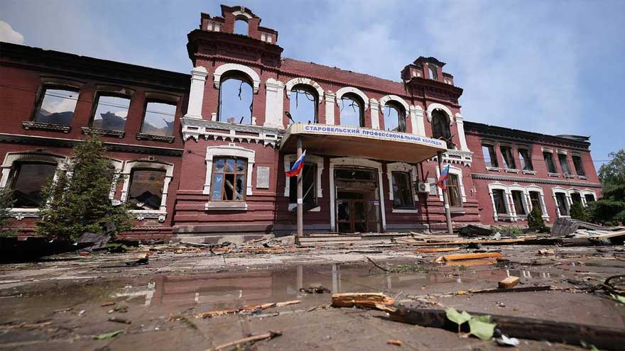Drone strike on college in Starobilsk kills 16