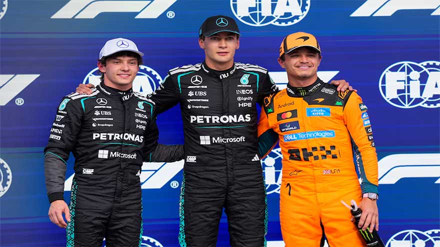Norris encouraged by McLaren pace despite Mercedes front-row lockout
