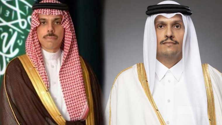 قطری وزیراعظم اور سعودی وزیر خارجہ کا رابطہ، ایران امریکا مذاکرات بارے تبادلہ خیال