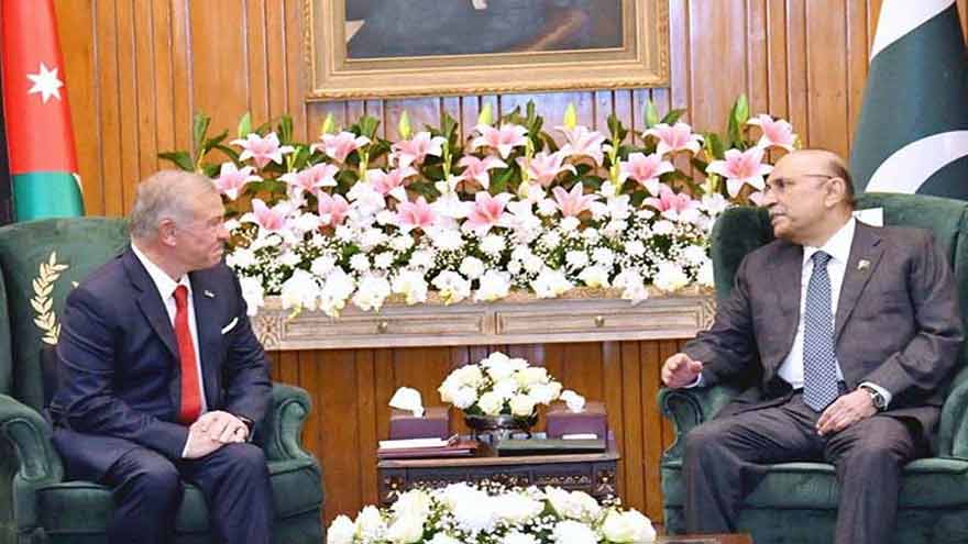 ​President Zardari felicitates Jordanian leadership on Independence Day