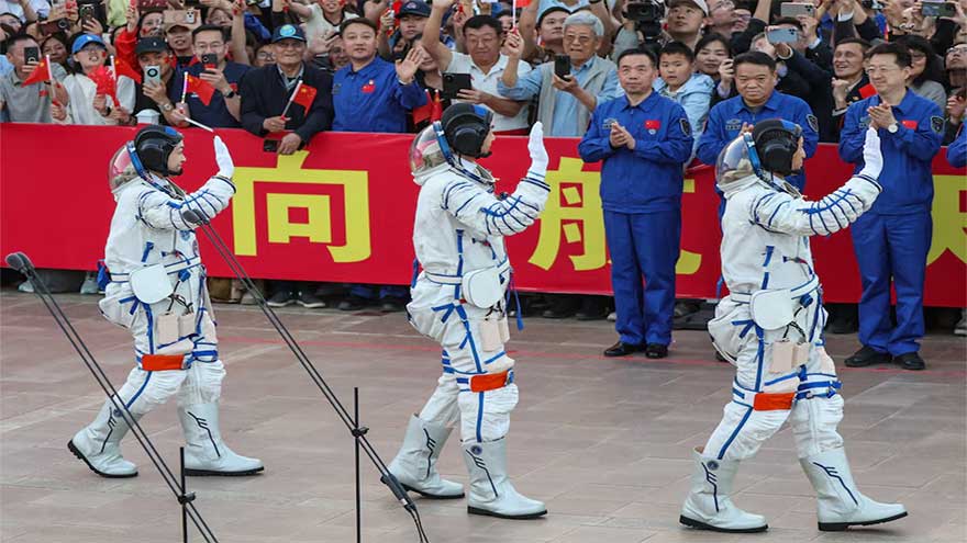 China sends astronaut on year-long space mission as it eyes 2030 moon landing