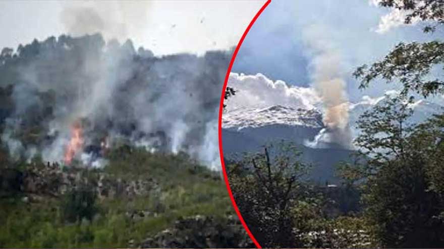 Fire breaks out in Margalla Hills near Sector F-5; hiking trails closed